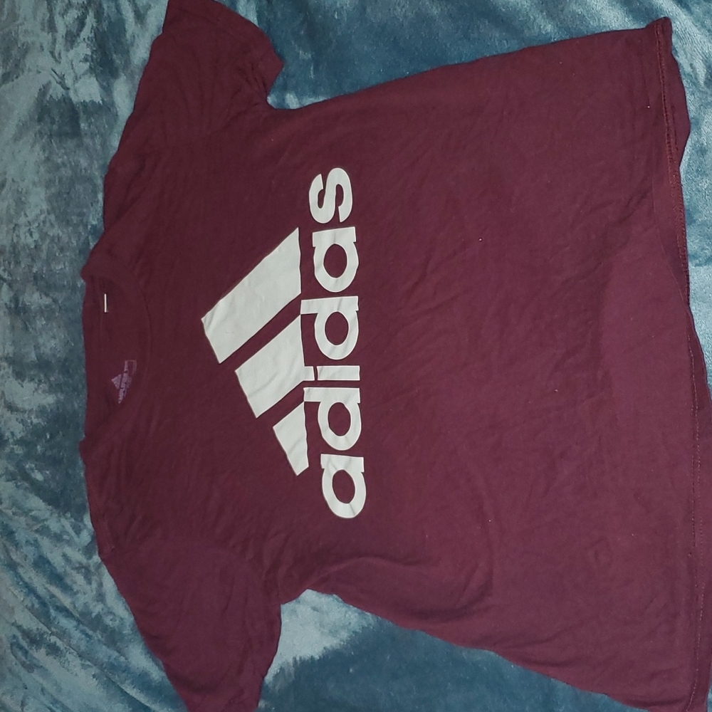 Maroon Adidan Tee Shirt